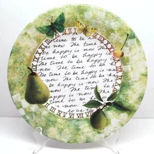 Barbara Wilson Porta Round The Clock 9" Plate The Time To Be Happy Portugal